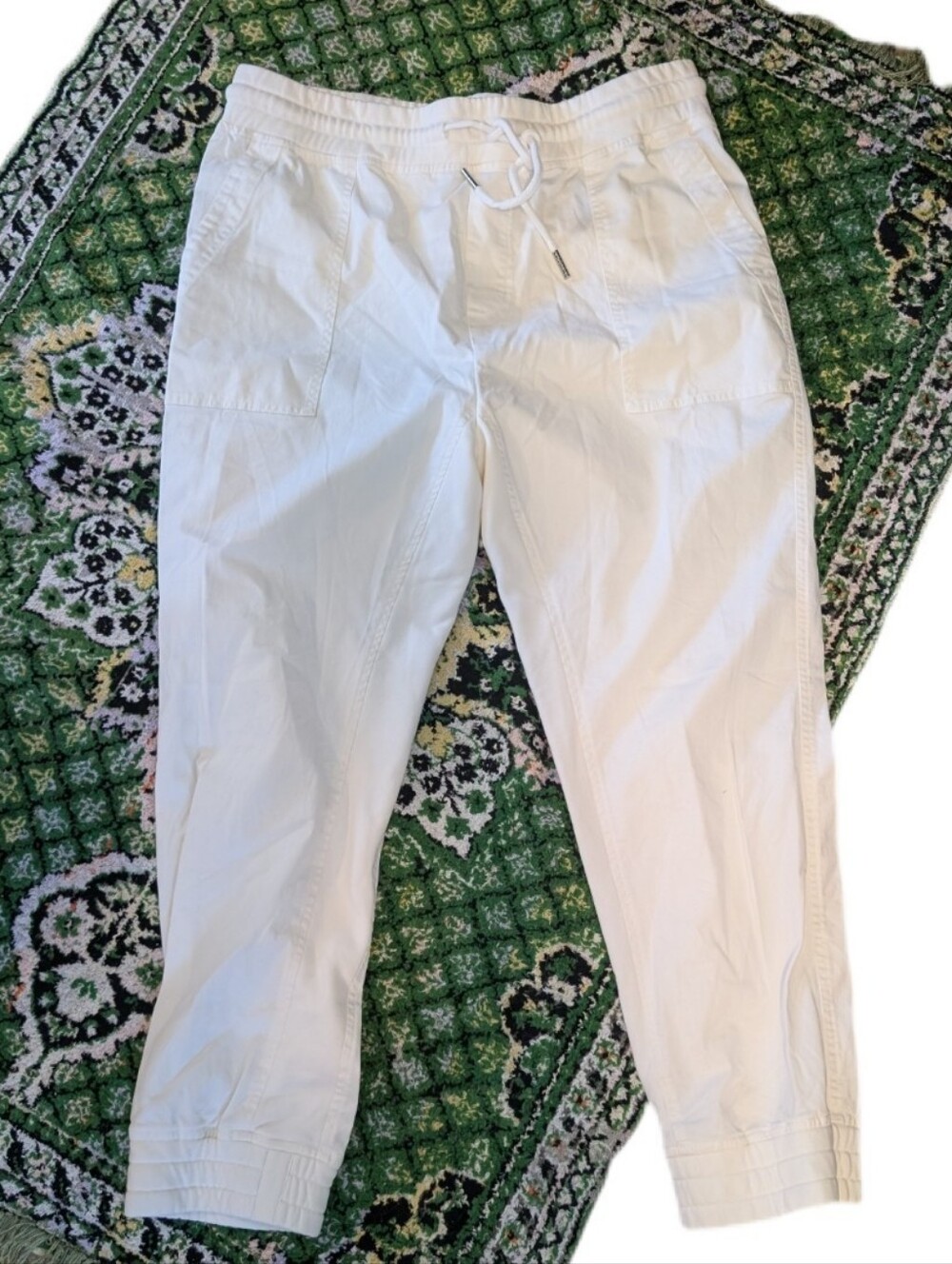 Varley Miles white jogger Lounge Pants L